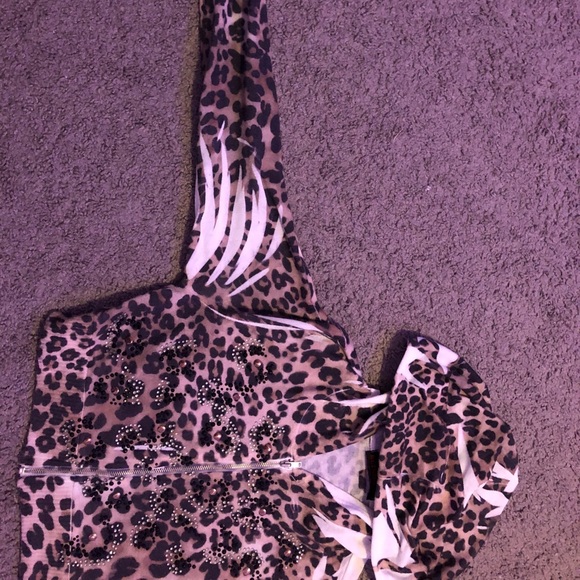 retro cheetah cropped jacket - Picture 3 of 5